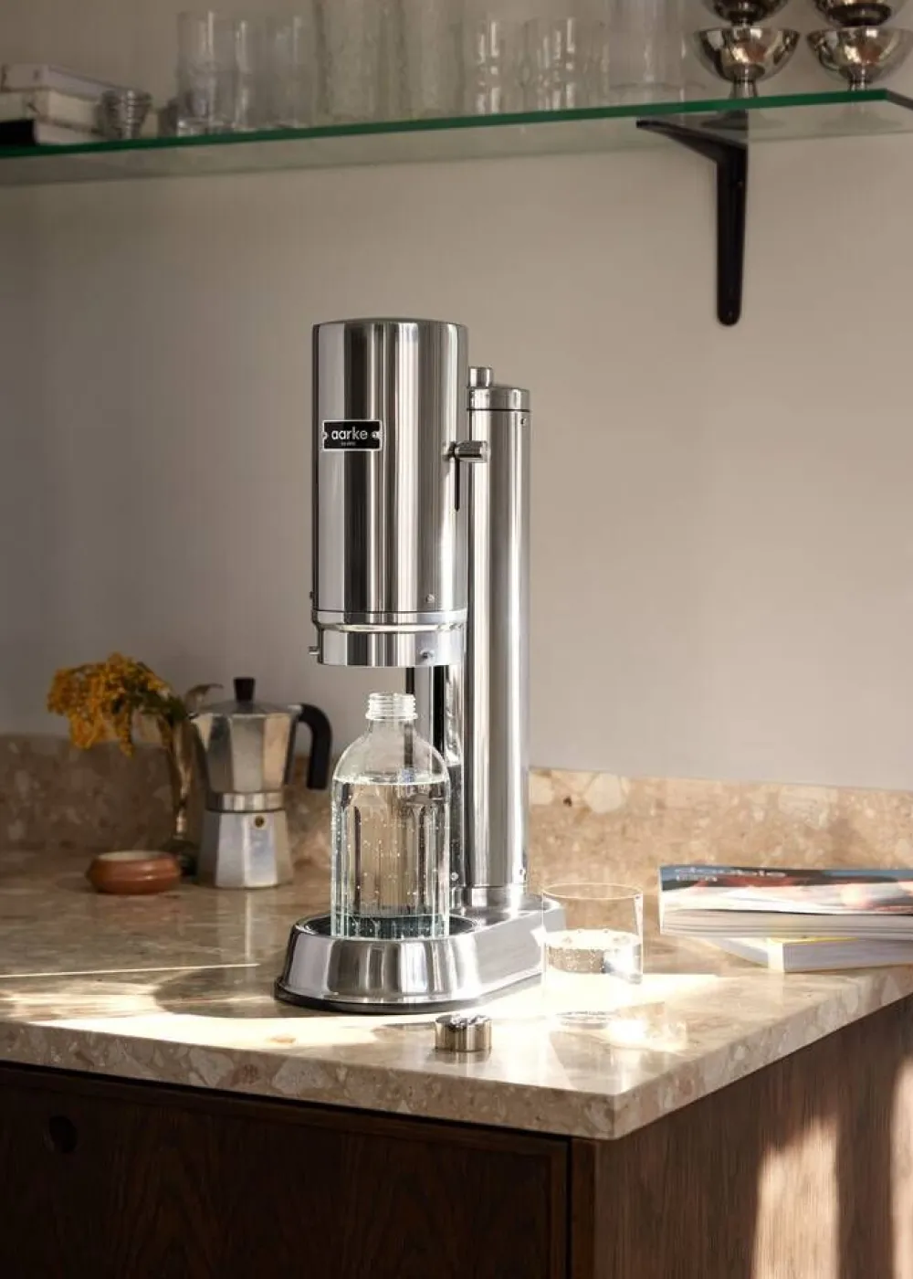 hiilihapotuslaite Carbonator Pro, polished steel>Aarke Best