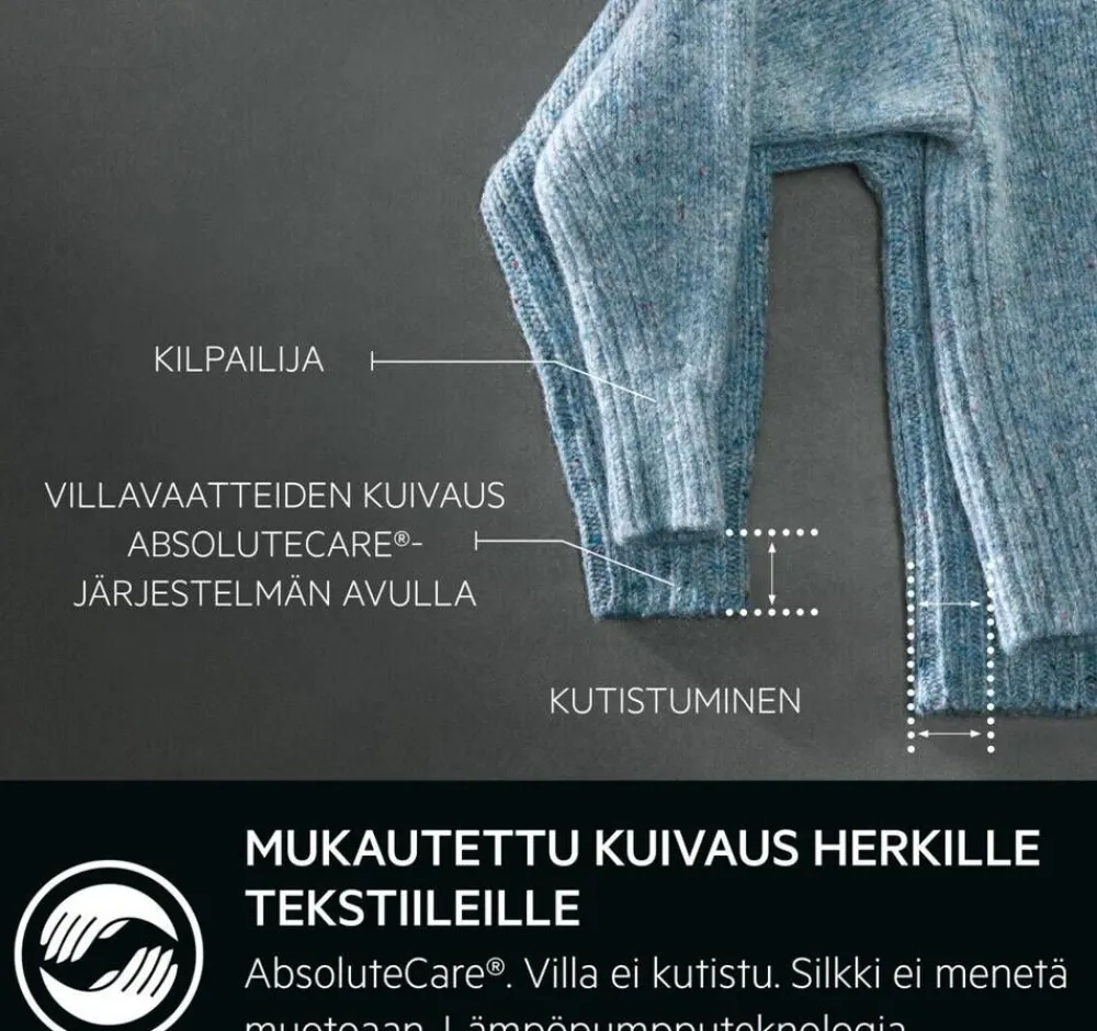 Aeg Pyykinpesu|kuivausrumpu TR832J84F 8 kg kondensoiva