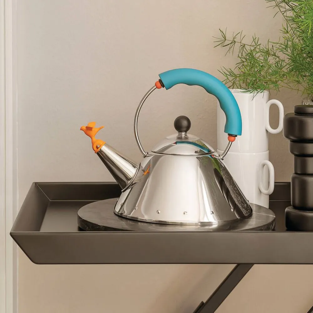 9093 viheltävä vesipannu teräs/sininen 1L>Alessi Sale