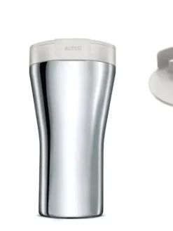 Alessi Juoma- Ja Baaritarvikkeet|matkamuki Caffa 40 cl valkoinen kansi