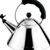 Vesipannu viheltävä musta>Alessi New