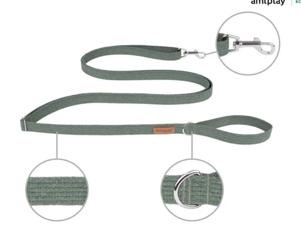 Amiplay Koirat|talutin 160-300x1,5 cm khaki