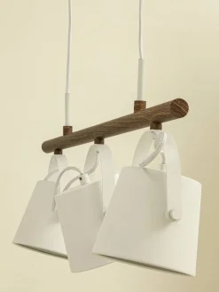 Aneta Lighting Espresso kattovalaisin 3-os. valkoinen/tumma puuväri><noscript><img width=