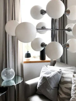 Sisustusvalaisimet|Aneta Lighting Fidelio 12-os. kattovalaisin kromi