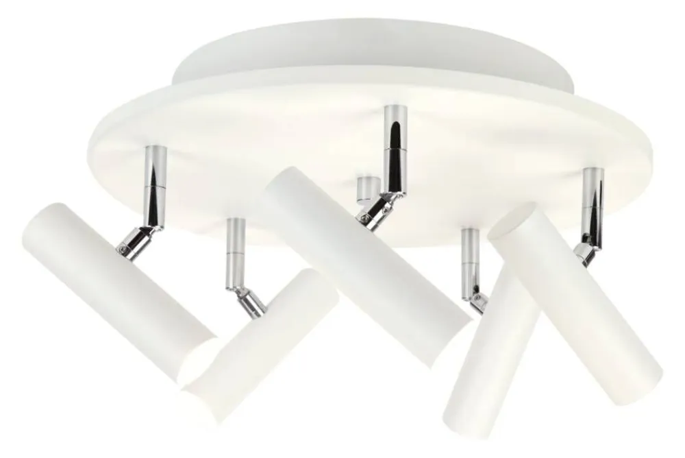Aneta Lighting kattospotti Artic 5-os. valkoinen/kromi> Best