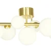 Sisustusvalaisimet|Aneta Lighting kattovalaisin Molekyl mattamessinki 7-os.