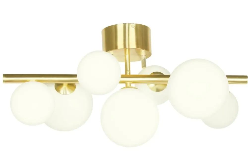 Sisustusvalaisimet|Aneta Lighting kattovalaisin Molekyl mattamessinki 7-os.