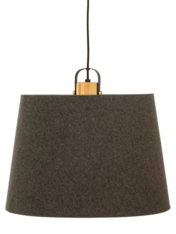 Aneta Lighting kattovalaisin Geilo 45 musta/harmaa/puu> Online