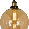 Sisustusvalaisimet|Aneta Lighting kattovalaisin Beatrice antiikki/meripihka