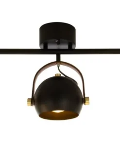 Sisustusvalaisimet|Aneta Lighting kattovalaisin Bow 3-os. musta
