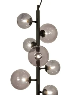 Sisustusvalaisimet|Aneta Lighting kattovalaisin Molekyl musta 7-os.