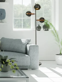Aneta Lighting lattiavalaisin Bow 3-os. musta> Outlet