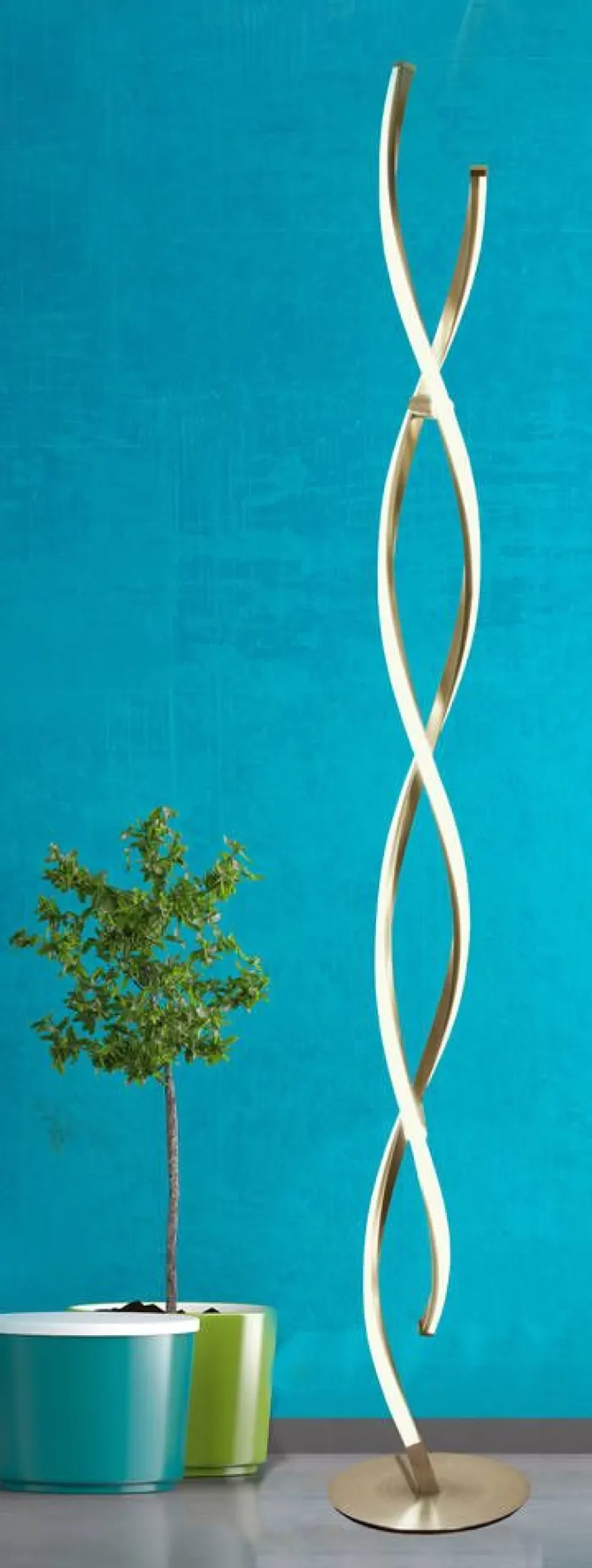 Aneta Lighting led lattiavalaisin Swirl teräs> Clearance