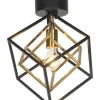 Sisustusvalaisimet|Aneta Lighting plafondi Cubes musta/antiikki