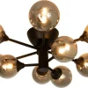 Aneta Lighting plafondi Cosmos koukkukiinnitys musta/savu> New