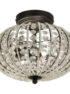 Sisustusvalaisimet|Aneta Lighting plafondi Edda musta