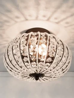 Sisustusvalaisimet|Aneta Lighting plafondi Edda musta