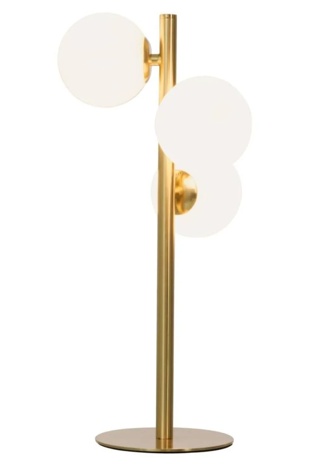 Sisustusvalaisimet|Aneta Lighting pöytävalaisin Molekyl 3-os. mattamessinki