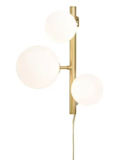 Sisustusvalaisimet|Aneta Lighting seinävalaisin Molekyl mattamessinki