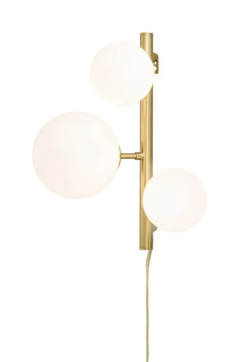 Sisustusvalaisimet|Aneta Lighting seinävalaisin Molekyl mattamessinki