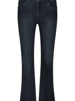 Anna Montana Farkut|farkut Finja Flared Fit Bern Blue/ Black 056