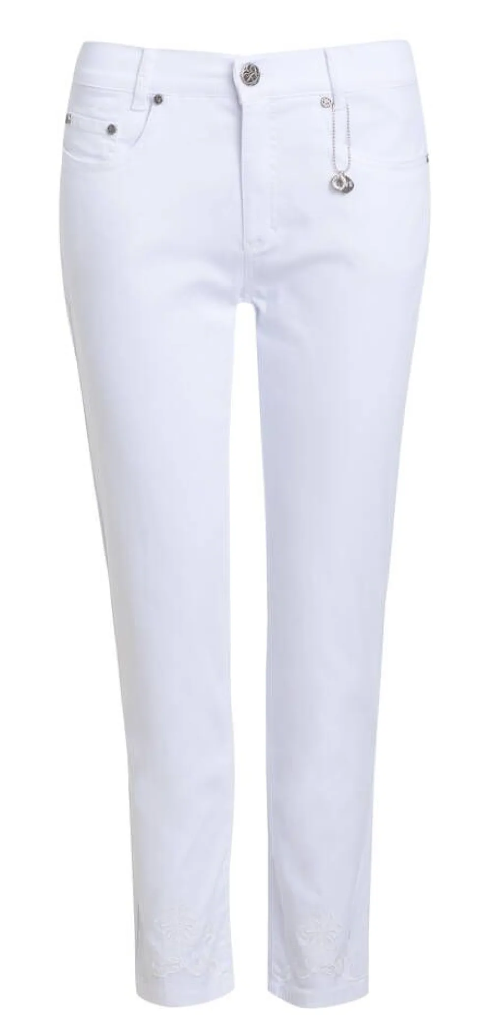 Anna Montana Housut|housut Angelika Milano 05 Weiss 3 / valkoinen