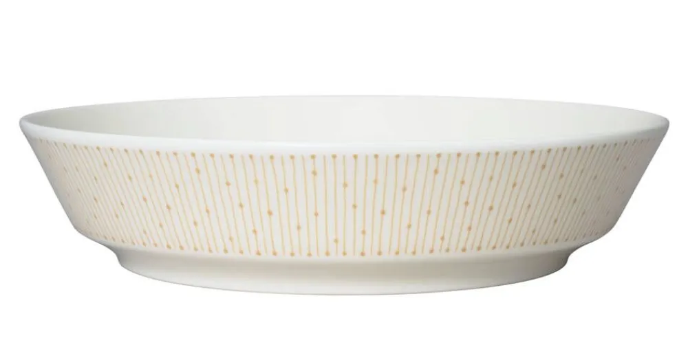 Arabia Astiat|Mainio Sarastus syvä lautanen 23 cm beige
