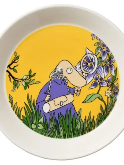 Moomin Astiat|Arabia Muumi lautanen 19 cm Hemuli keltainen