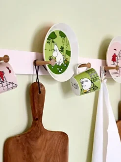 Moomin Astiat|Arabia Muumi Lautanen Muumipeikko nurmenvihreä 19 cm