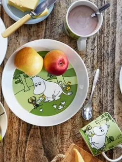 Moomin Astiat|Arabia Muumi Lautanen Muumipeikko nurmenvihreä 19 cm
