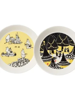 Arabia Muumi Lautassetti Keltainen&hurraa 19 cm 2 kpl>Moomin Online