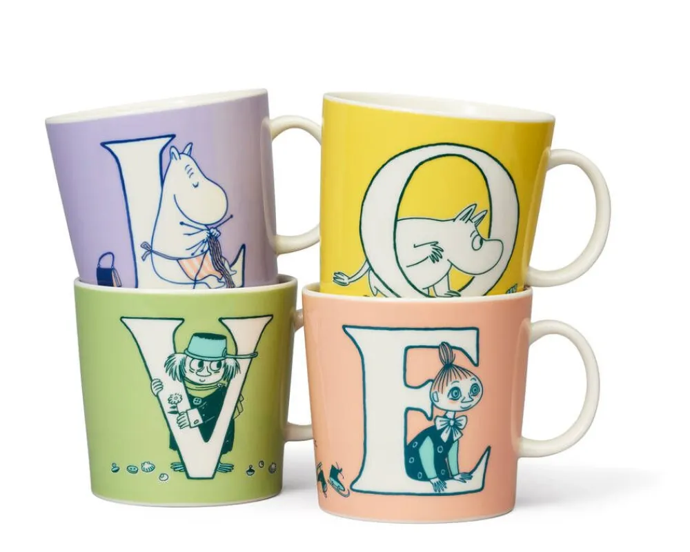 Arabia Muumi Muki 0,4l ABC L>Moomin Clearance