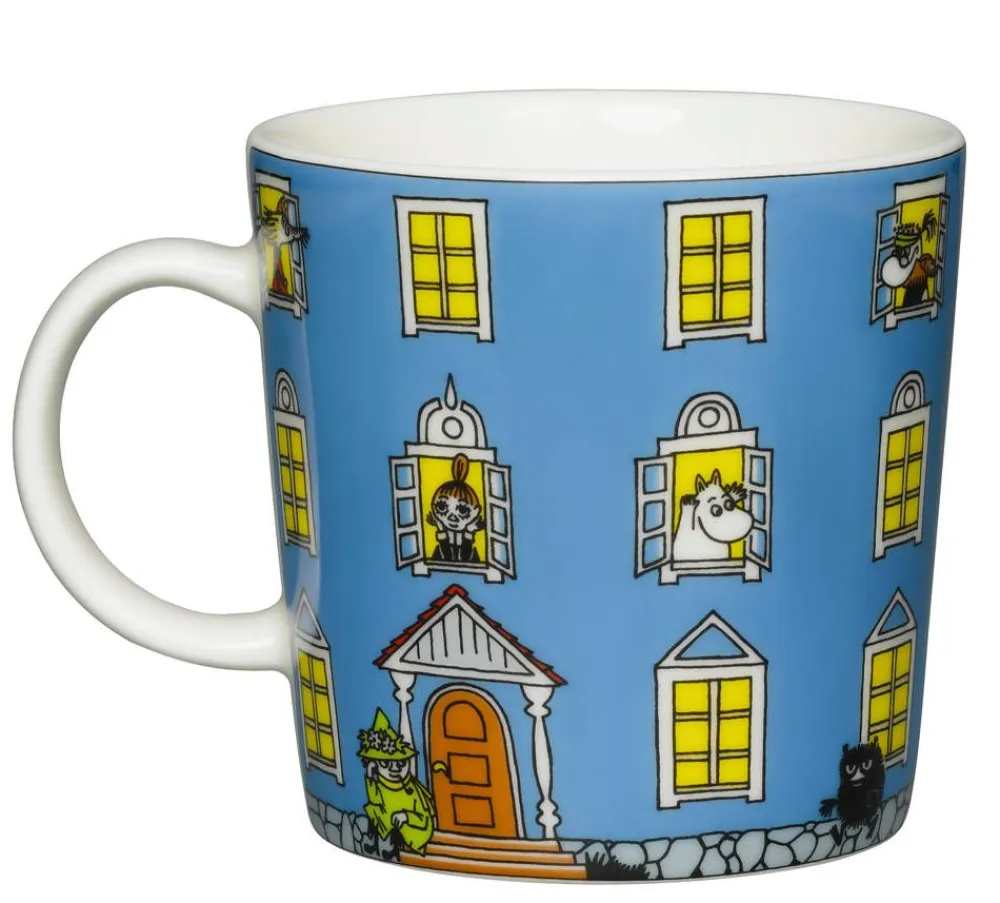 Arabia Muumi muki Muumitalo 0,3 L sininen>Moomin New