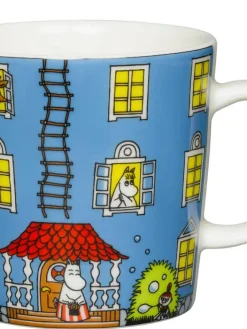 Arabia Muumi muki Muumitalo 0,3 L sininen>Moomin New