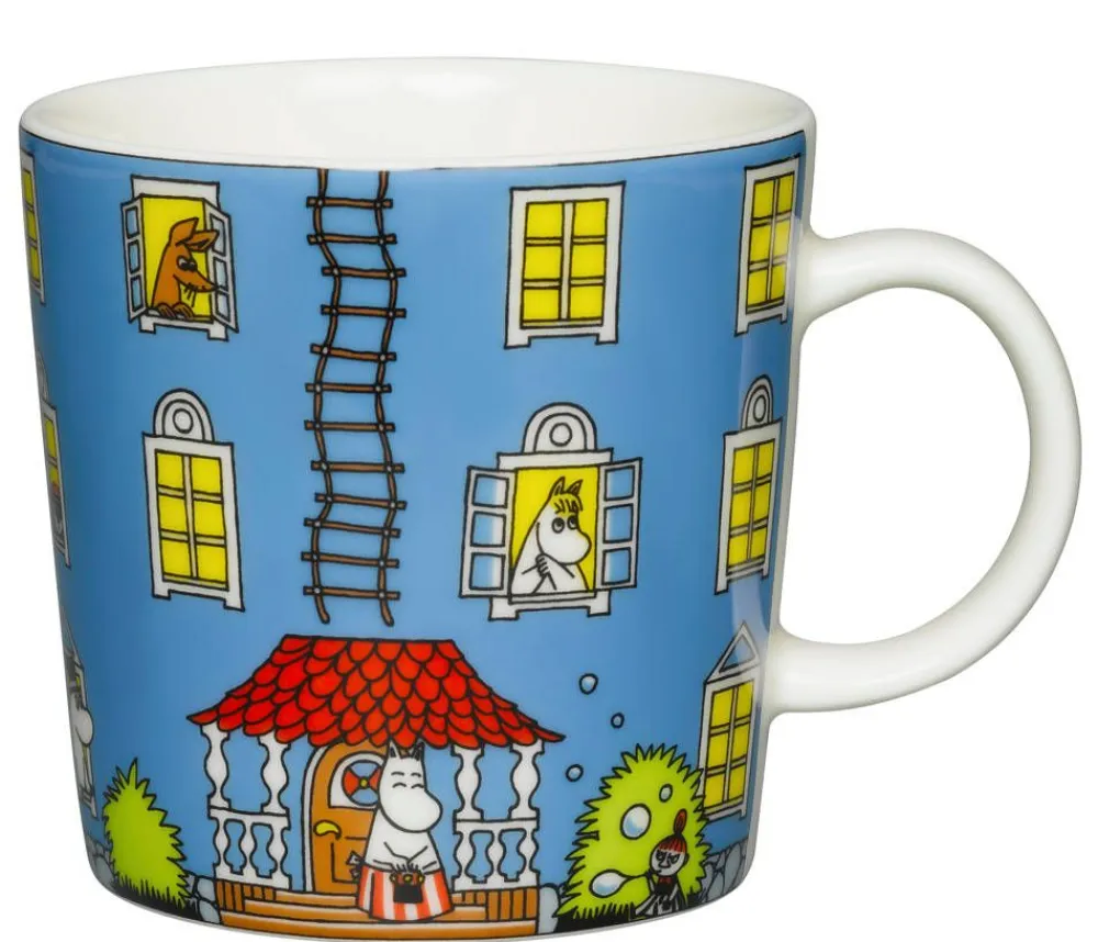 Arabia Muumi muki Muumitalo 0,3 L sininen>Moomin New