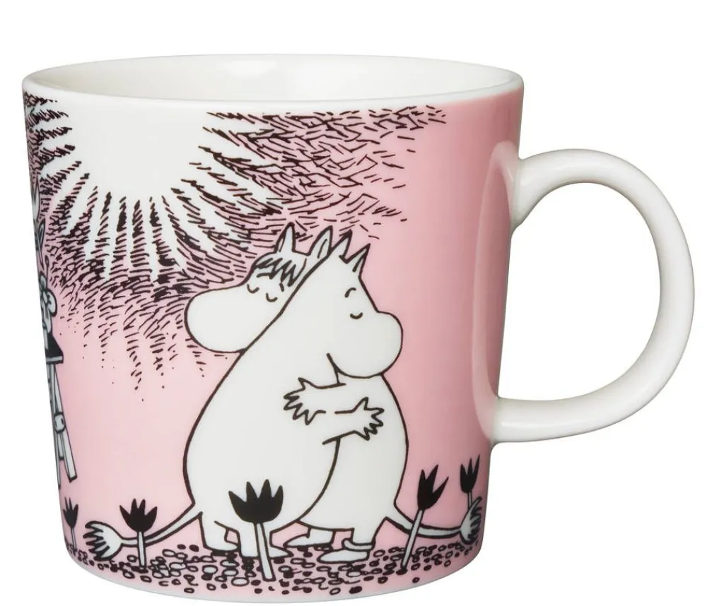 Moomin Astiat|Arabia Muumi muki Rakkaus 0,3 L vaaleanpunainen