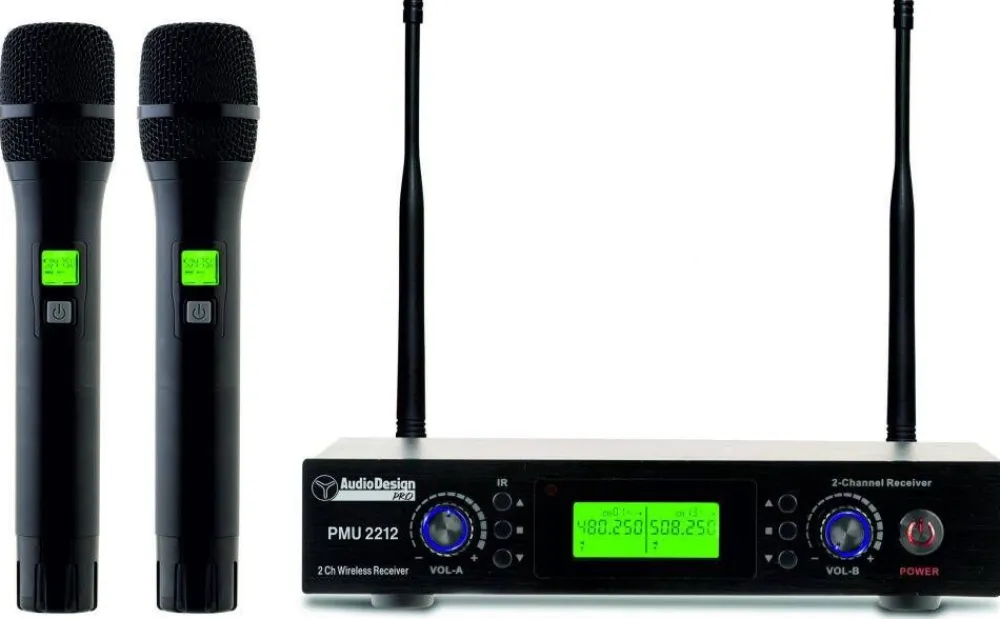 kahden langattoman mikin setti PMU-2212>AudioDesignPRO Outlet