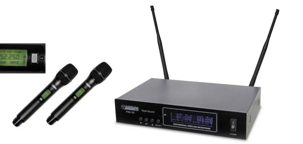kahden langattoman mikin setti PMU-312>AudioDesignPRO Hot