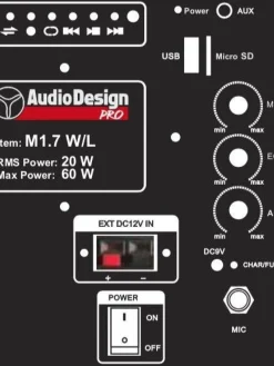 kannettava akkukäyttöinen aktiivikaiutin&mikki /USB/BT/SD><noscript><img width=