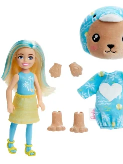 Barbie Nuket Ja Kotileikki|Cutie Reveal Chelsea Costume Cuties sininen