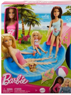 Barbie Nuket Ja Kotileikki|uima-allas ja nukke