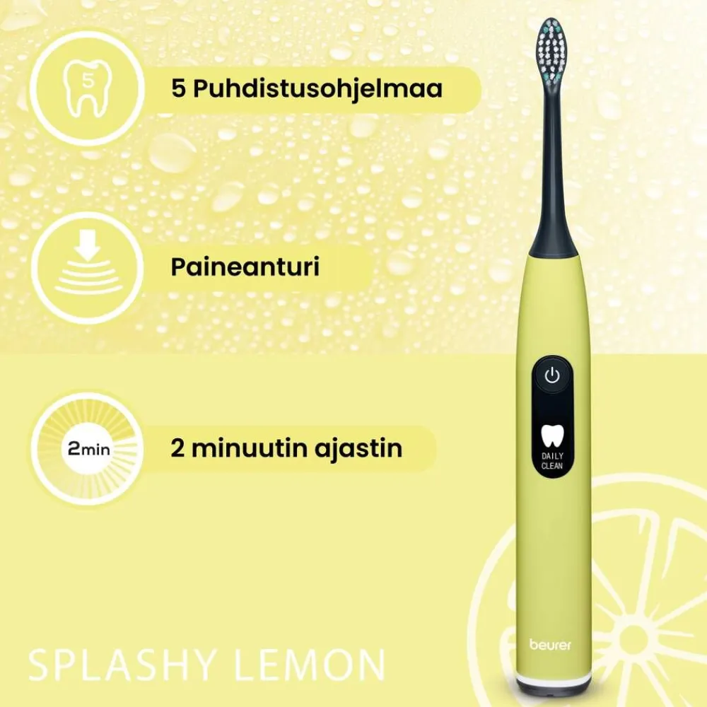 Beurer Hammashoito|sähköhammasharja Sonic SC50 Splashy lemon