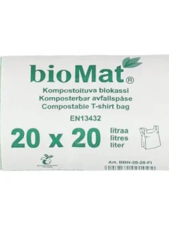 Puhdistus Ja Siivous|Biomat bio roskapussi sangallinen 20 kpl 20 l