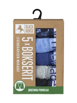 Black Horse Alusvaatteet|bokserit 5pack I166 blue mix
