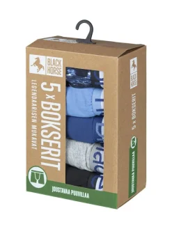 Black Horse Alusvaatteet|bokserit 5pack I166 blue mix
