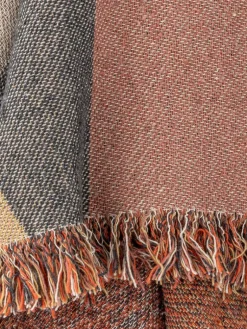Arni Throw, Brown, Recycled Cotton><noscript><img width=