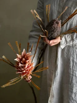 Bloomingville Koriste-Esineet|koristeoksa Palmflower ruskea