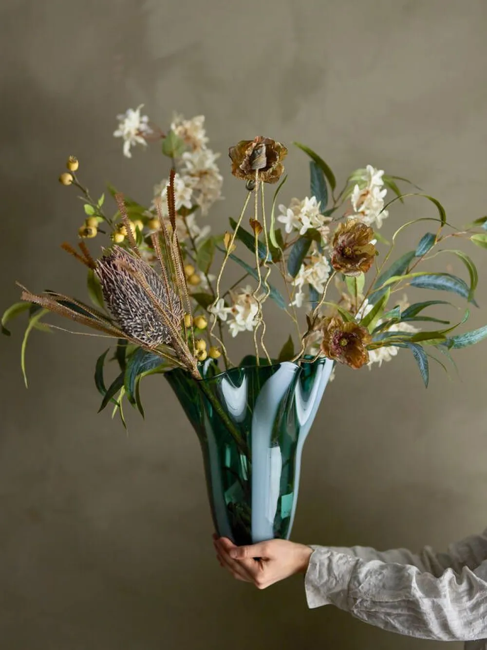 Bloomingville Koriste-Esineet|koristeoksa Eucalyptus vihreä