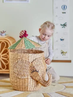 Bloomingville Mini Lastenhuone|Säilytyskorit Ja Laatikot|kori Bobo Basket kannella natural