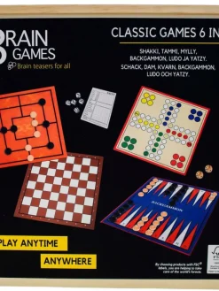 Klassikkopelit 6 In 1>Brain Games Clearance